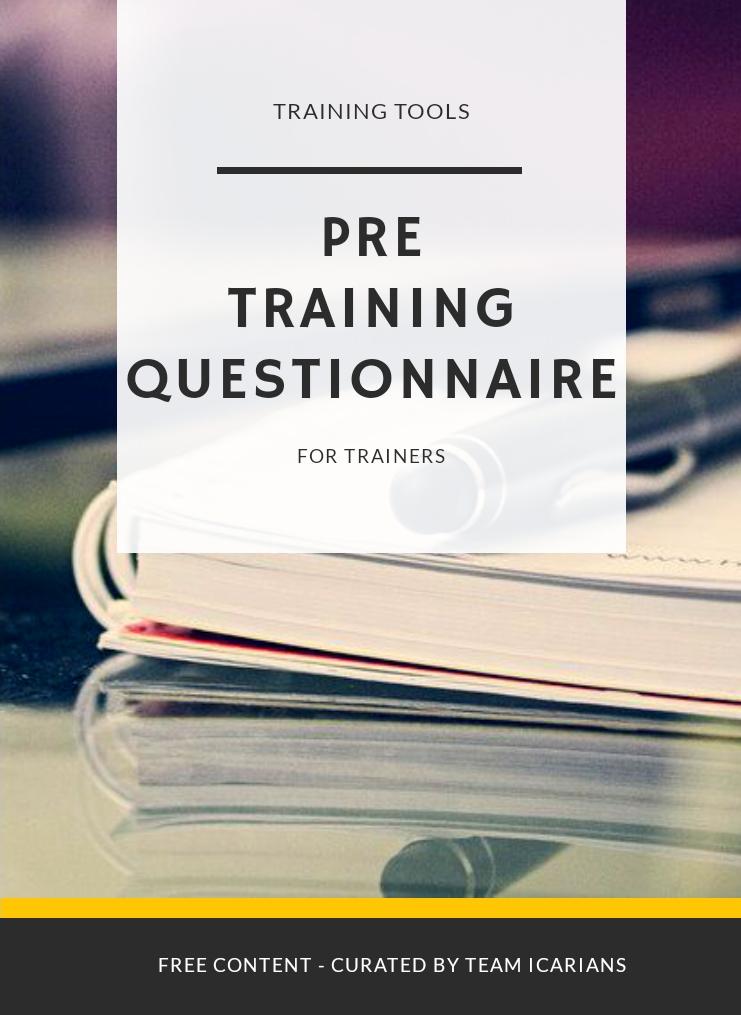 Pre Training Questionnaire